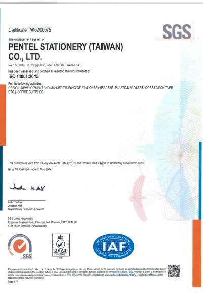 Certifikat ISO14001:2015
